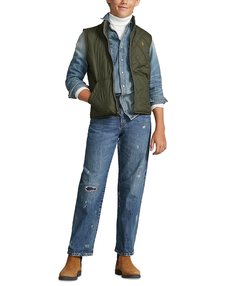 Polo Ralph Lauren Big Boys Quilted Water-Repellent Vest