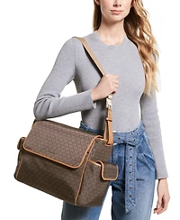 Michael Michael Kors Logo Large Travel Diaper Messenger Bag