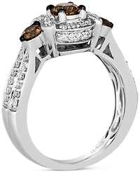 Le Vian Chocolate Diamond & Nude Diamond Ring (5/8 ct. t.w.) in 14k White Gold