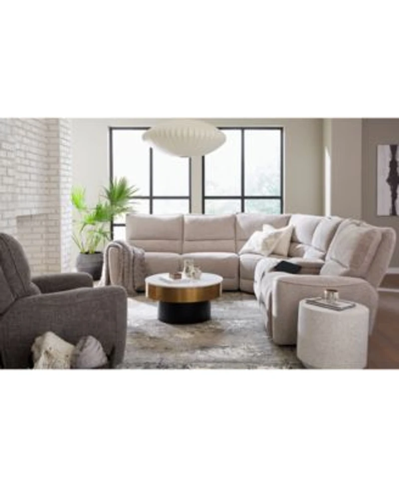 Closeout Deklyn Zero Gravity Fabric Sectional Collection Created For Macys