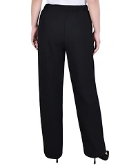 Ny Collection Petite Belted Scuba Crepe Pants