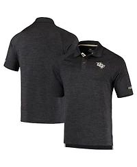 Men's Colosseum Heathered Black Ucf Knights Down Swing Polo Shirt