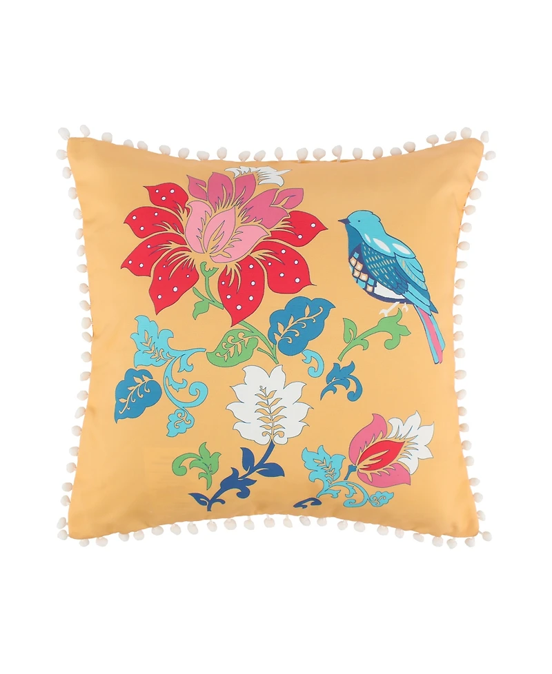 Greenland Home Fashions Thalia Embellished Decorative Pillow Set, 18" x 18" & 14" x 20"