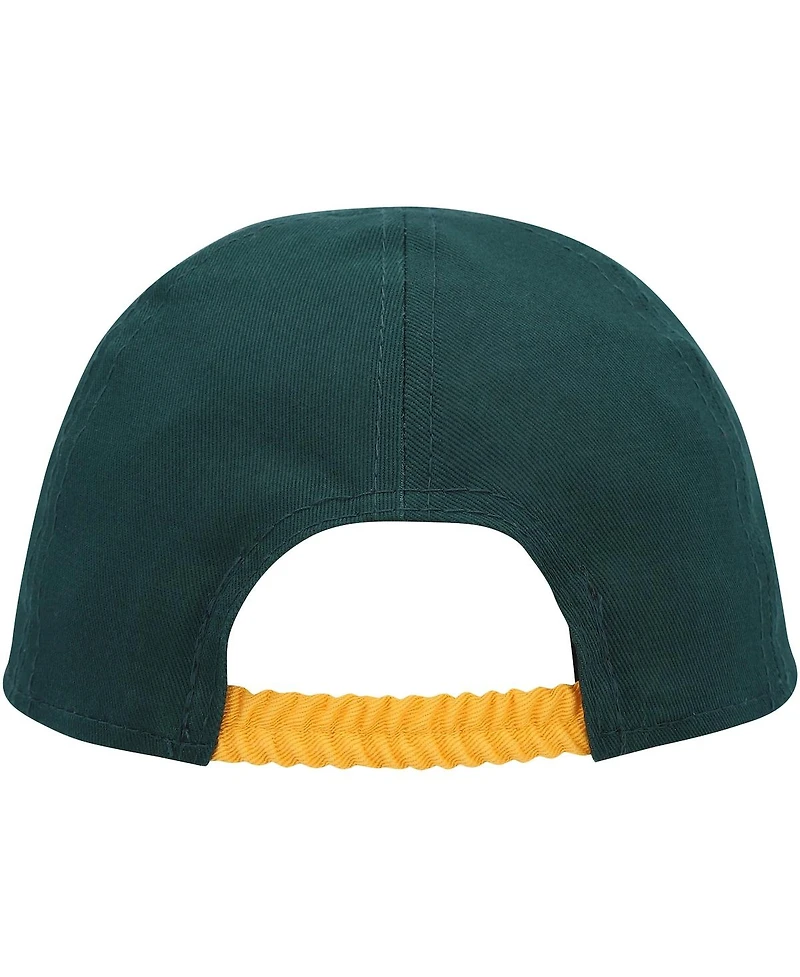 Infant Boys and Girls New Era Green Oakland Athletics Team Color My First 9TWENTY Flex Hat