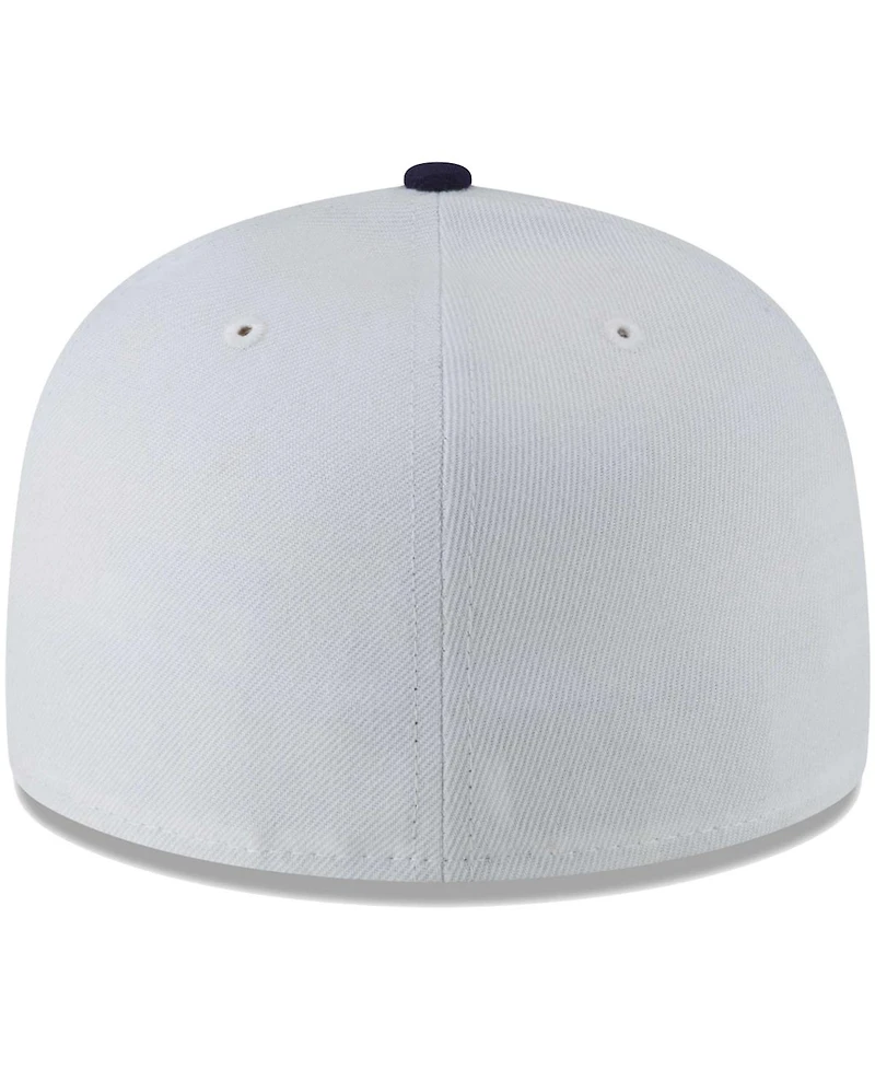 Men's New Era White Detroit Stars Cooperstown Collection Turn Back The Clock 59FIFTY Fitted Hat