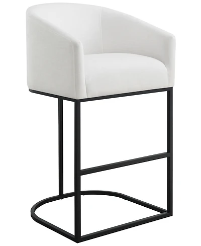 Abbyson Living Jace 39.8" Polyester Upholstered Barstool