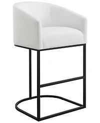 Abbyson Living Jace 39.8" Polyester Upholstered Barstool