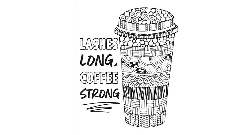 Too Glam To Give A Damn- A Sassy Coloring Book to Cheer You Up by Caitlin Peterson