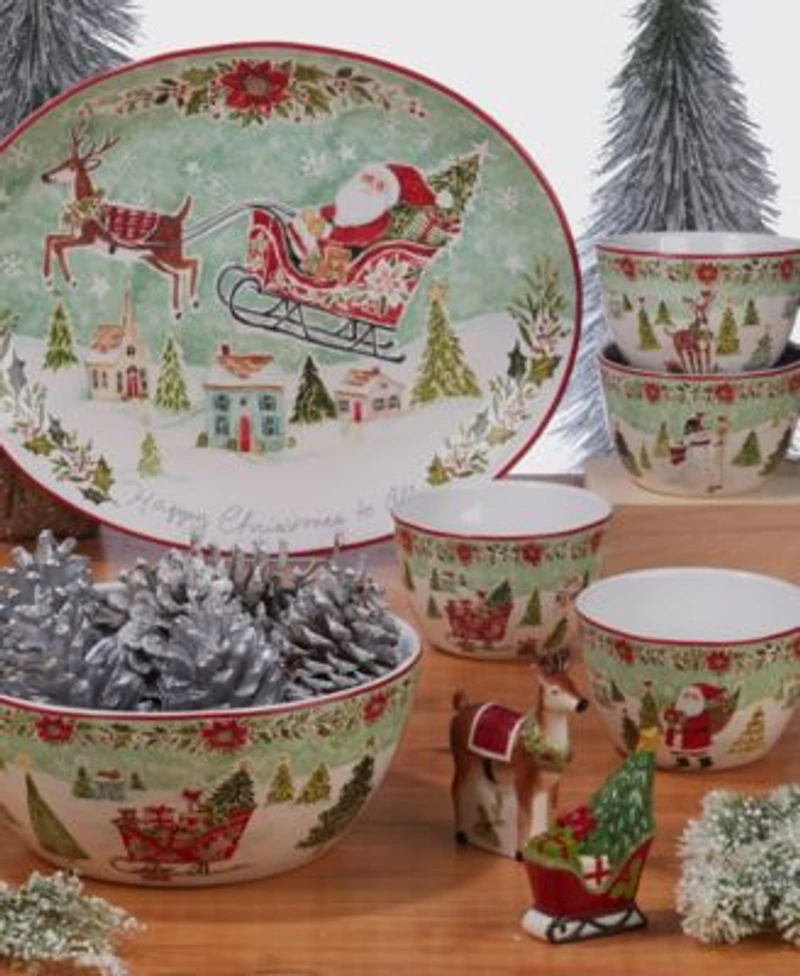 Certified International Joy Of Christmas Dinnerware Collection