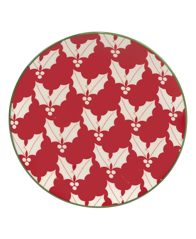 Certified International Winter Medley 6" Canape Plates Set of 6, Service for 6