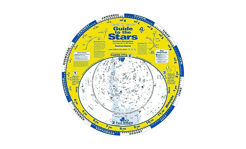 Guide to the Stars- Northern Hemisphere, Latitudes 30' to 60' North by David H. Levy
