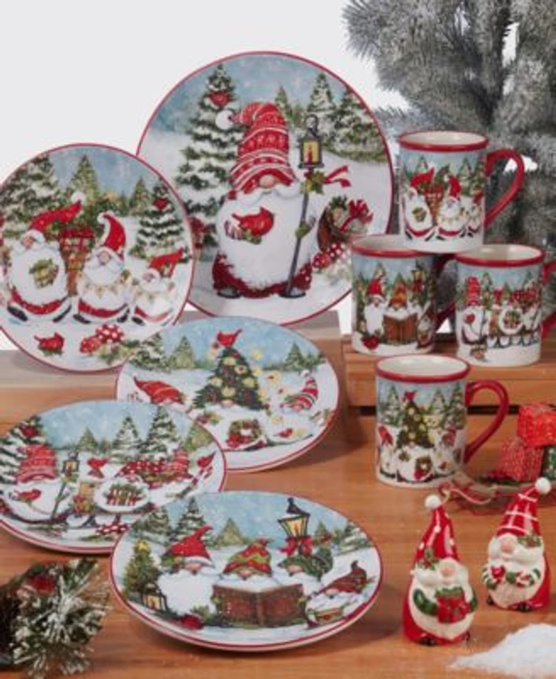 Certified International Christmas Gnomes Dinnerware Collection