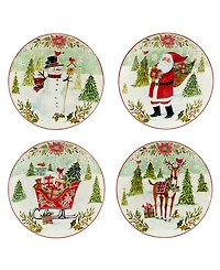 Certified International Joy of Christmas 16 piece Dinnerware Set, Service for 4