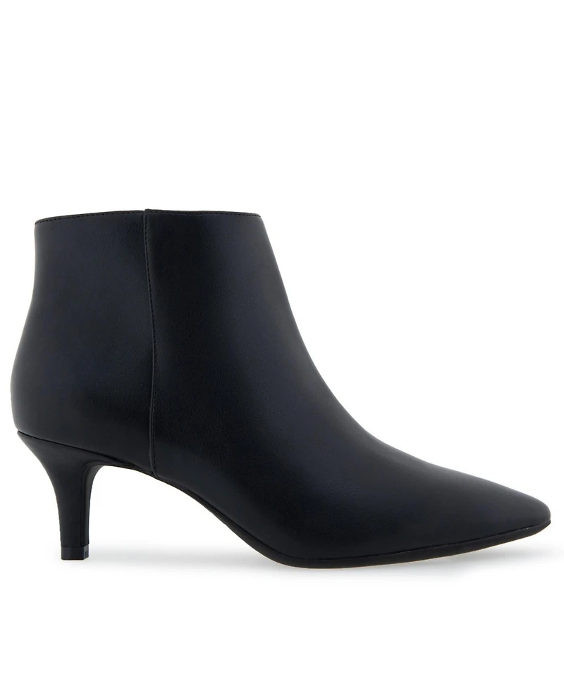 Aerosoles Edith Ankle Mid Heel Booties - Black