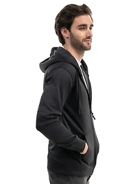 Mio Marino Men's Premium Zip-Up Hoodie for Men with Smooth Silky Matte Finish & Cozy Fleece Inner Lining Sweater Hood