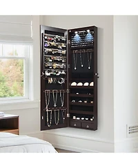 Mirrored Jewelry Cabinet Jewelry Organizer