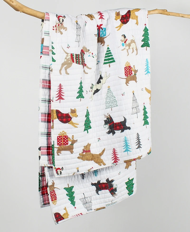 Levtex Jingle Paws Quilted Throw, 50" x 60"