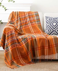 Battilo Lifestyle Plaid Acrylic Throw, 50" x 60"