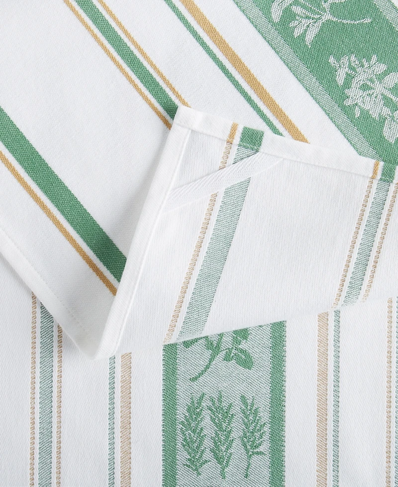 Martha Stewart Herbs Lint-Free Kitchen Towel 3-Pack Set, 18" x 28"