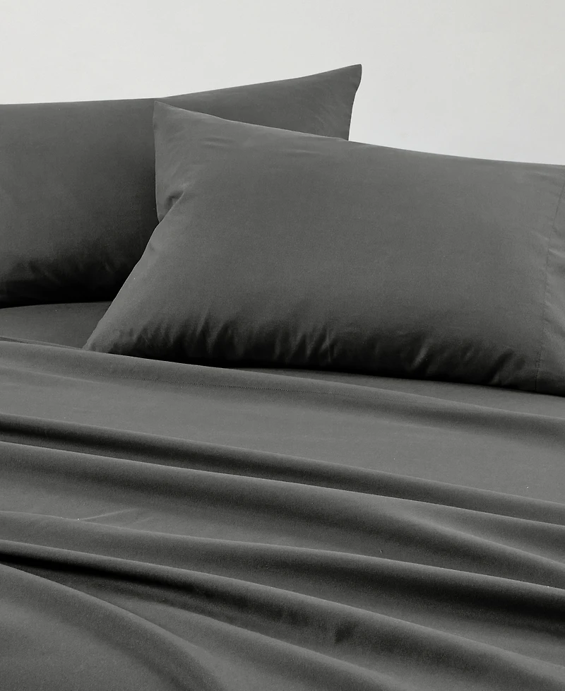 Sunham Microfiber Easy Care Solid -Pc. Sheet Set