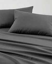 Sunham Microfiber Easy Care Solid -Pc. Sheet Set