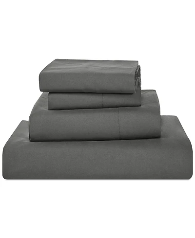 Sunham Microfiber Easy Care Solid -Pc. Sheet Set
