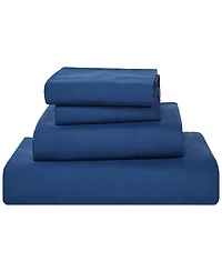 Sunham Microfiber Easy Care Solid -Pc. Sheet Set