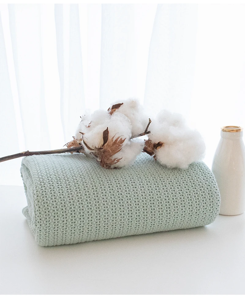 Living Textiles Baby Boys or Baby Girls Cotton Cellular Blanket