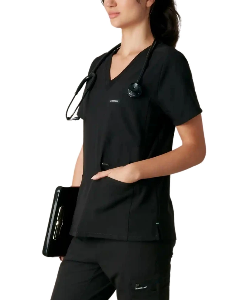 Members Only Women's Palermo 4-Pocket Scrub Top