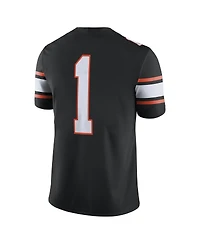 Men's Nike #1 Black Oklahoma State Cowboys Game Jersey