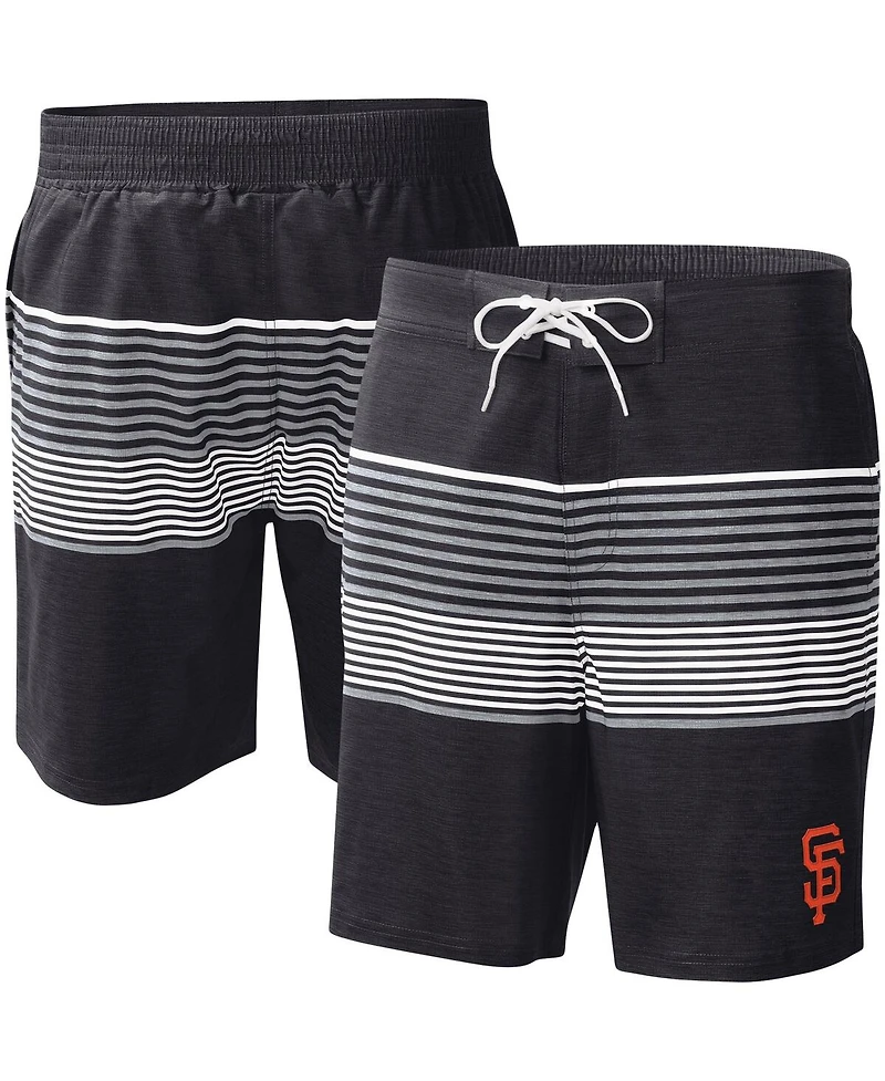 Men's G-iii Sports by Carl Banks Black San Francisco Giants Coastline Volley Swim Shorts