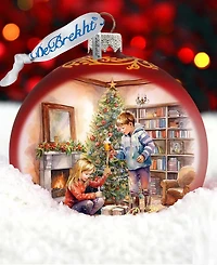Designocracy Cherished Moments Lg Mercury Christmas Glass Collectible Ornaments G. DeBrekht
