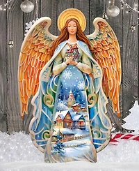 Designocracy Blessing Home Angel 32" Christmas Outdoor Garden Decor G. DeBrekht