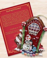 Designocracy A Season of Sweet Christmas Wooden Ornaments Holiday Decor J. Mills-Price