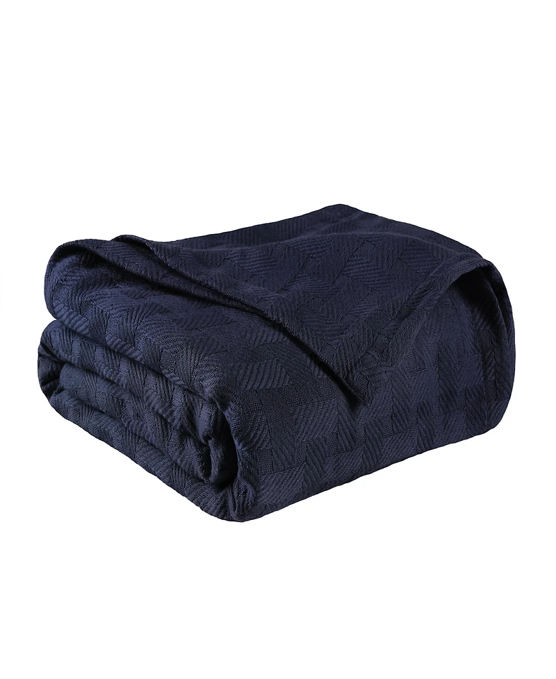 Superior Basket Weave All Season Cotton Blanket