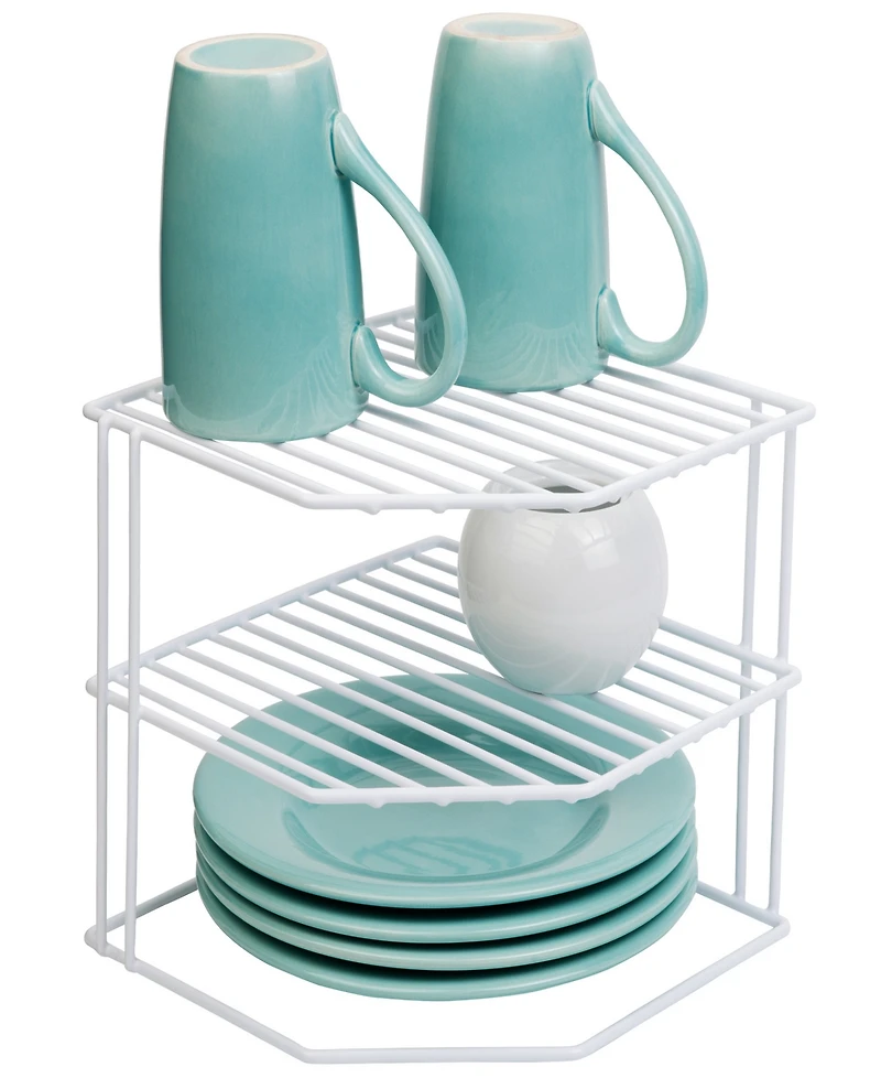 Smart Design 3-Tier Kitchen Corner Shelf Rack, 9" x 8"