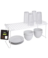 Smart Design Extra Large Stacking Cabinet Shelf Rack, 22" x 10"