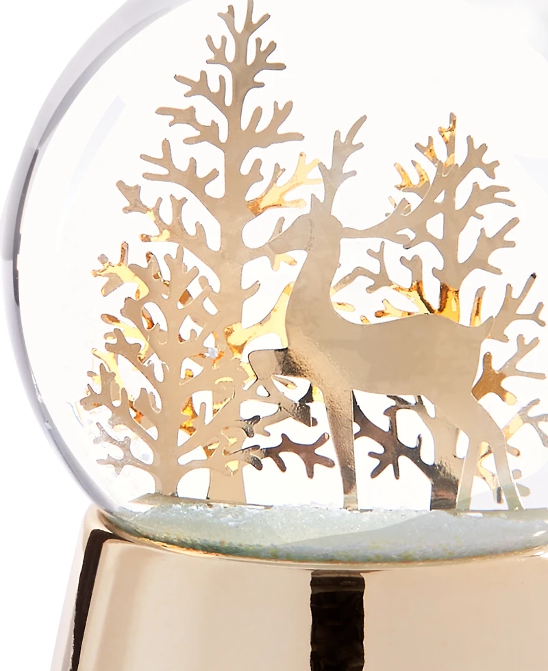 Holiday Lane Shine Bright Gold-Tone Water Globe, Exclusively at Macy's
