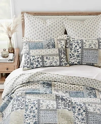 Levtex Aliza Folk Art Reversible 3-Pc. Quilt Set, Full/Queen