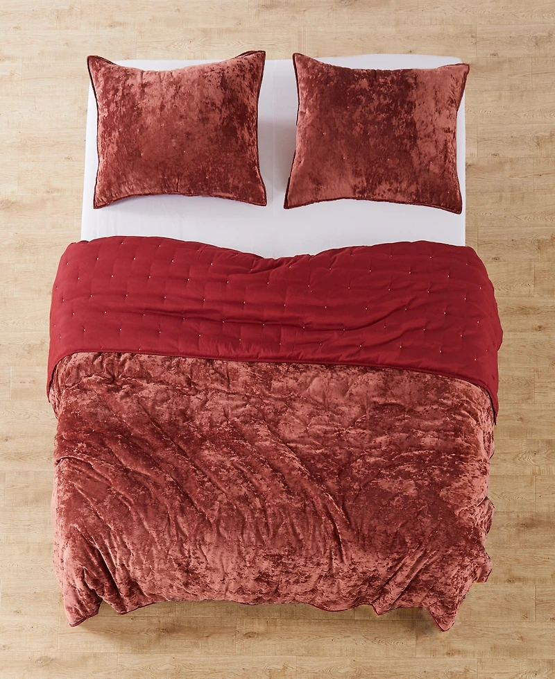 Levtex Abruzzi Velvet Reversible Quilt, Twin/Twin Xl