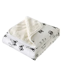 Happycare Textiles Advanced Water Resistant Pets Print Comfort Throw