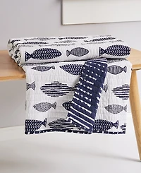 Levtex Bakio Coastal Escape Reversible Quilted Throw, 50" x 60"