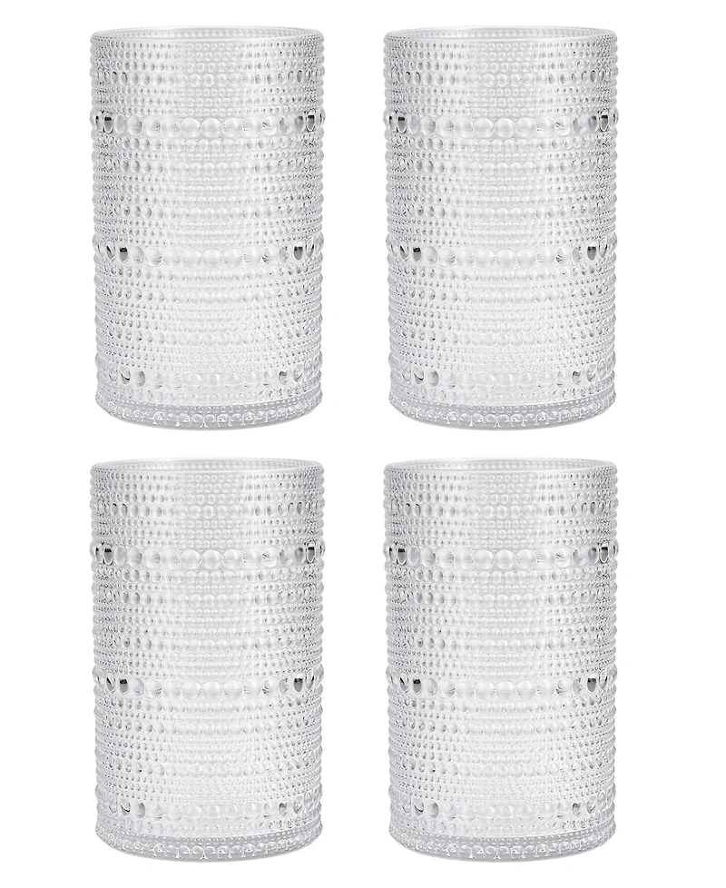 Fortessa Orbetto Outdoor Iced Beverage Glasses 13 Oz, Set of 4