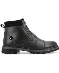 Vance Co. Men's Fegan Tru Comfort Foam Cap Toe Lace-Up Ankle Boots