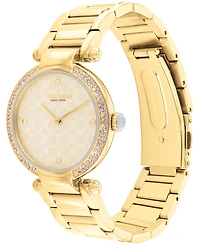 Coach Women's Cary Gold-Tone Stainless Steel Bracelet Watch 34mm