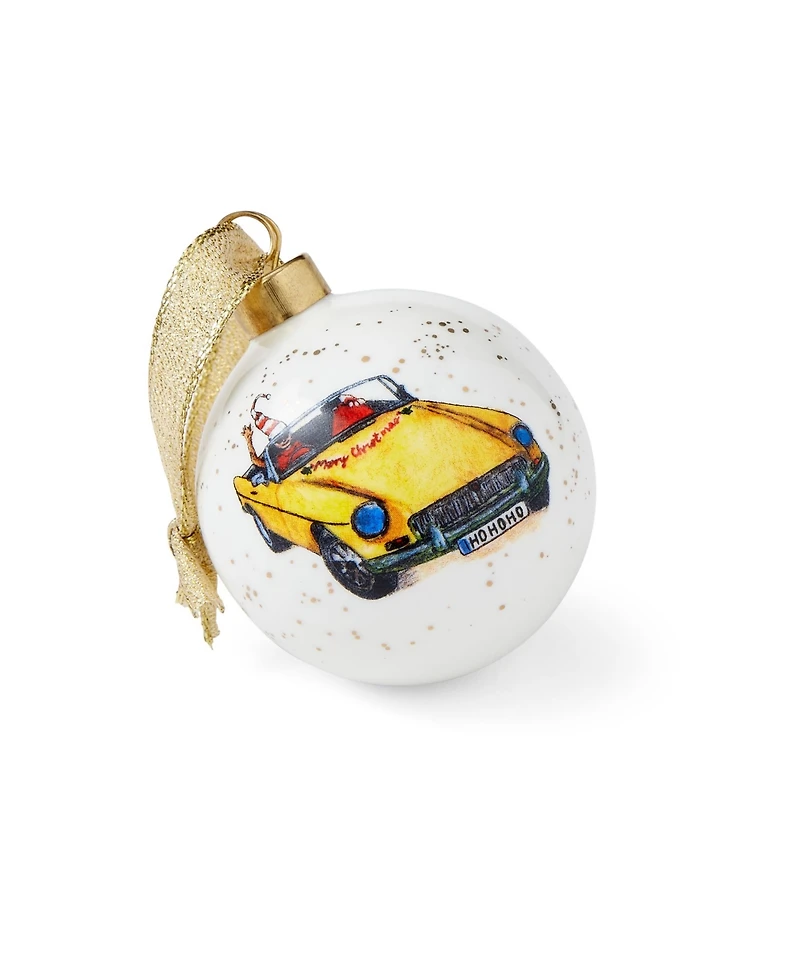 Kit Kemp for Spode Christmas Doodles Cruising Bauble Ornament