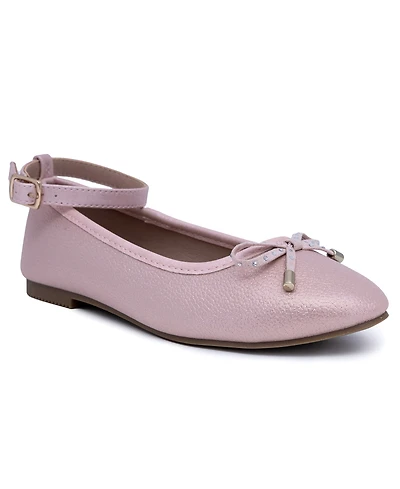 Sugar Little Girls Lanna Round Toe Ankle Strap Flats