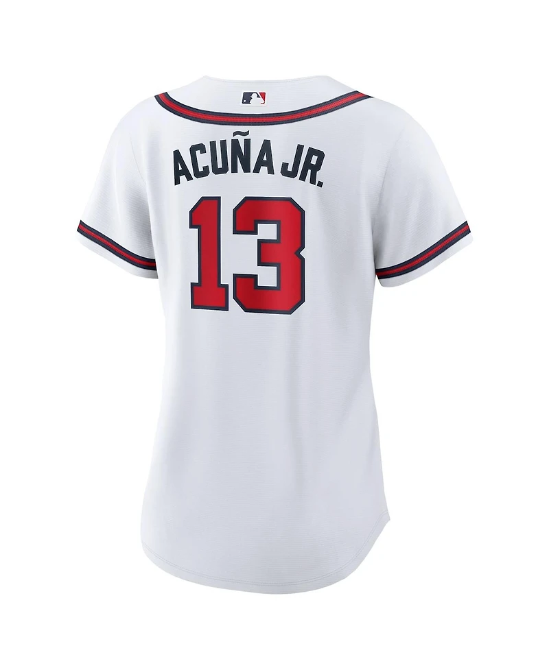 Nike Atlanta Braves Women's Ronald Acuna Official Player Replica Jersey