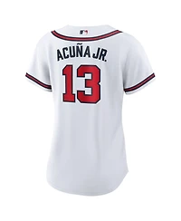 Nike Atlanta Braves Women's Ronald Acuna Official Player Replica Jersey