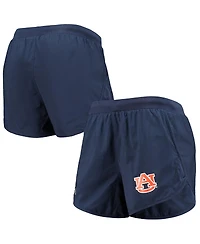 Women's Under Armour Navy Auburn Tigers Fly By Run 2.0 Performance Shorts